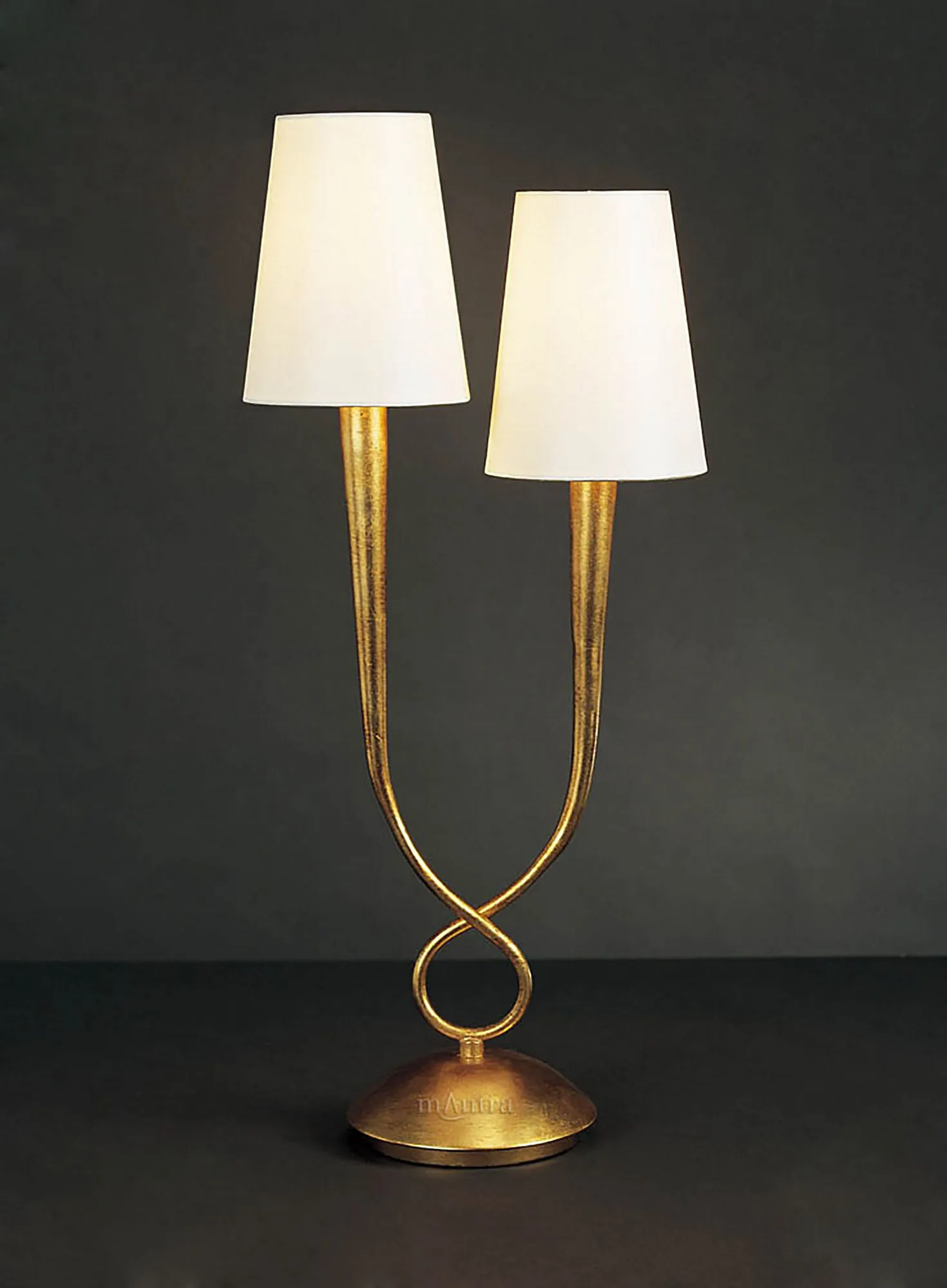 Paola Gold Table Lamps Mantra Shaded Table Lamps